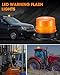 Leelosp 4 Pack 60 LED Amber Beacon Strobe Lights, 12v-24v Amber Warning Safety Flashing Beacon Strobe Light with Magnetic and 16ft Straight Cord for Truck Vehicle Forklift Tractor Golf Carts Utv Car