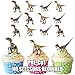 Price comparison product image AK Giftshop PRE-CUT Dinosaurs Velociraptor Mix - Edible Cupcake Toppers/Cake Decorations (Pack of 12)