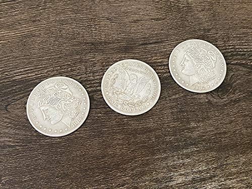 SUMAG STC Coin Set Magic Tricks Coin Change Penetrate Magic Close up Illusions Gimmick Props Multiplying Silver Coins to Chip Magic