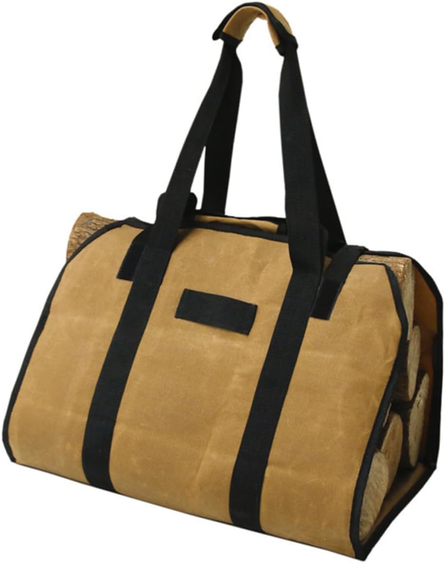 MAGICLULU Large Capacity Log Tote Handbag Firewood Carrier Holder Canvas