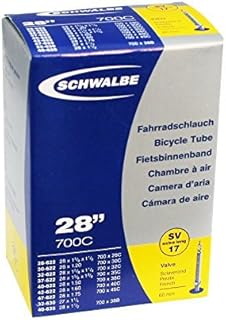 Schwalbe SV17 Presta Extra Long Valve 700C Inner Tube - Black, 28 Inch by Schwalbe