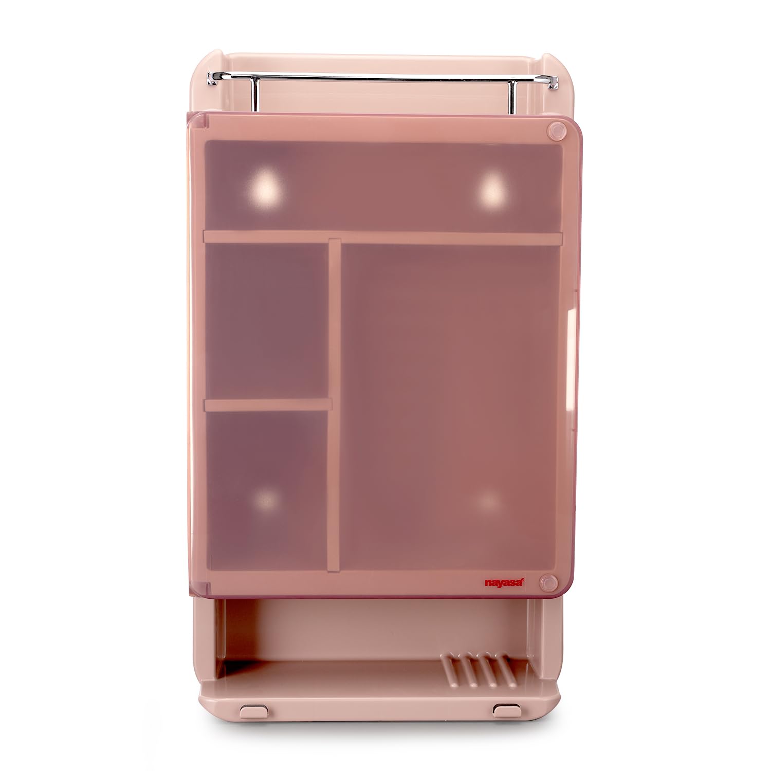 Nayasa Grecia Bathroom Cabinet Without Mirror | Storage Box Cabinet | Storage Unit Cabinet | Brown-image-12