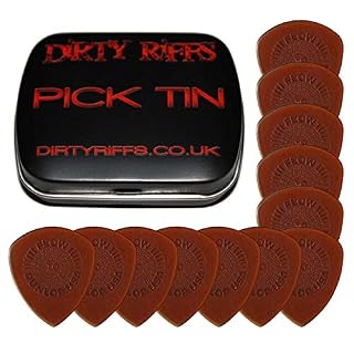 Dunlop Flow Lot de 12 médiators standard pour guitare dans une boîte métallique pratique 1 mm - Les Beatles, Paul McCartney, John Lennon, RIngo Starr, George Harrison