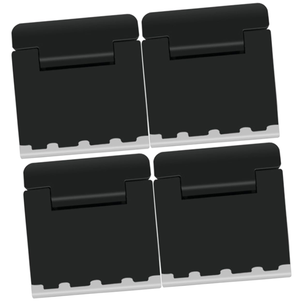 DOITOOL 4 Juegos Soporte De Enfriamiento De La Computadora Soportes para Portátiles Elevador Ergonómico para Laptop Tableta Tablet Stand Tablet Holder Ascensor Portátil Abs Black 4 Uds * 4