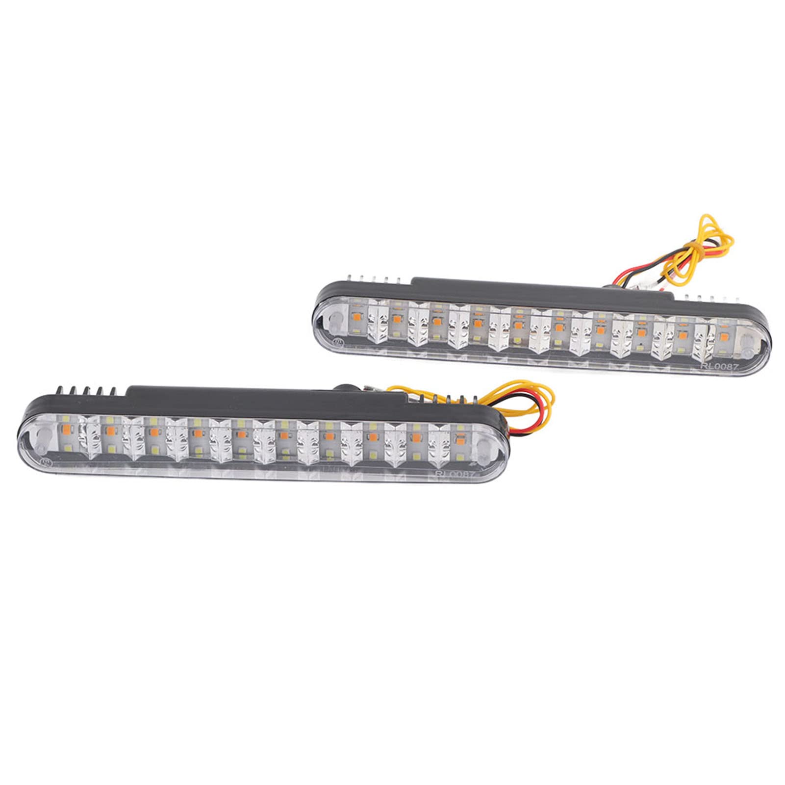voiture feux jour Feu de Jour pour Voiture, 2x30 LED, DRL, pour la sécurité, Blanc, Super Lumineux, Clignotant à Bande Automatique