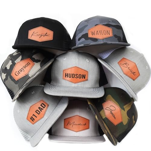 Personalized Toddler Baby Hats,Custom Kids Baseball Caps with Name,Adjustable Snapback Truck Caps for Infants,Children, Boys Multi - Main Image