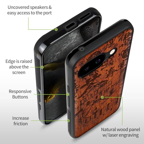 Coque Google Pixel 9a bois Magsafe : protégez contre les chutes - 6