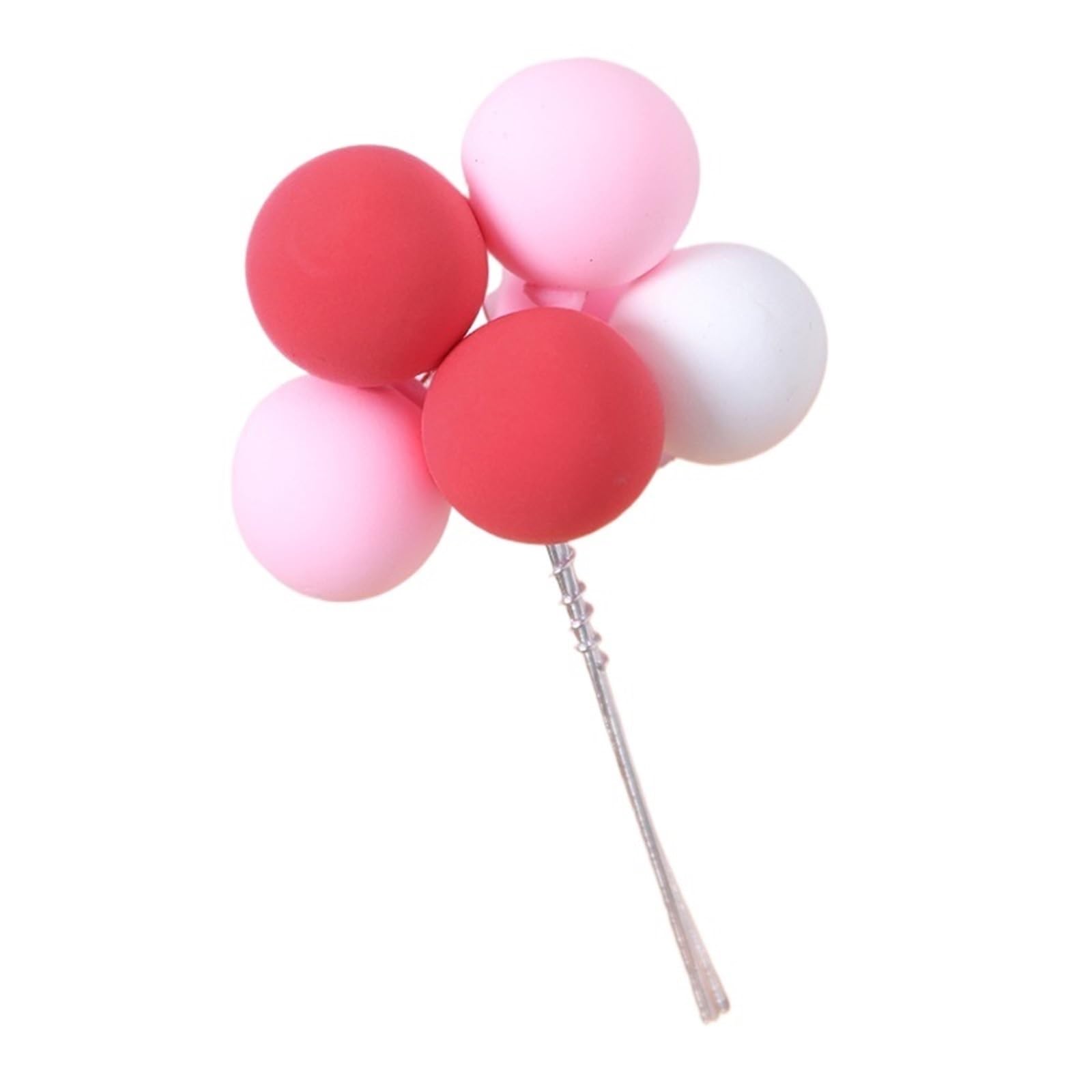 Mini-Schaumstoffballon-Kuchenaufsätze 24Pcs Mini Balloon Cake Toppers Colorful Rainbow Cake Topper for Rainbow Birthday(ColorG)