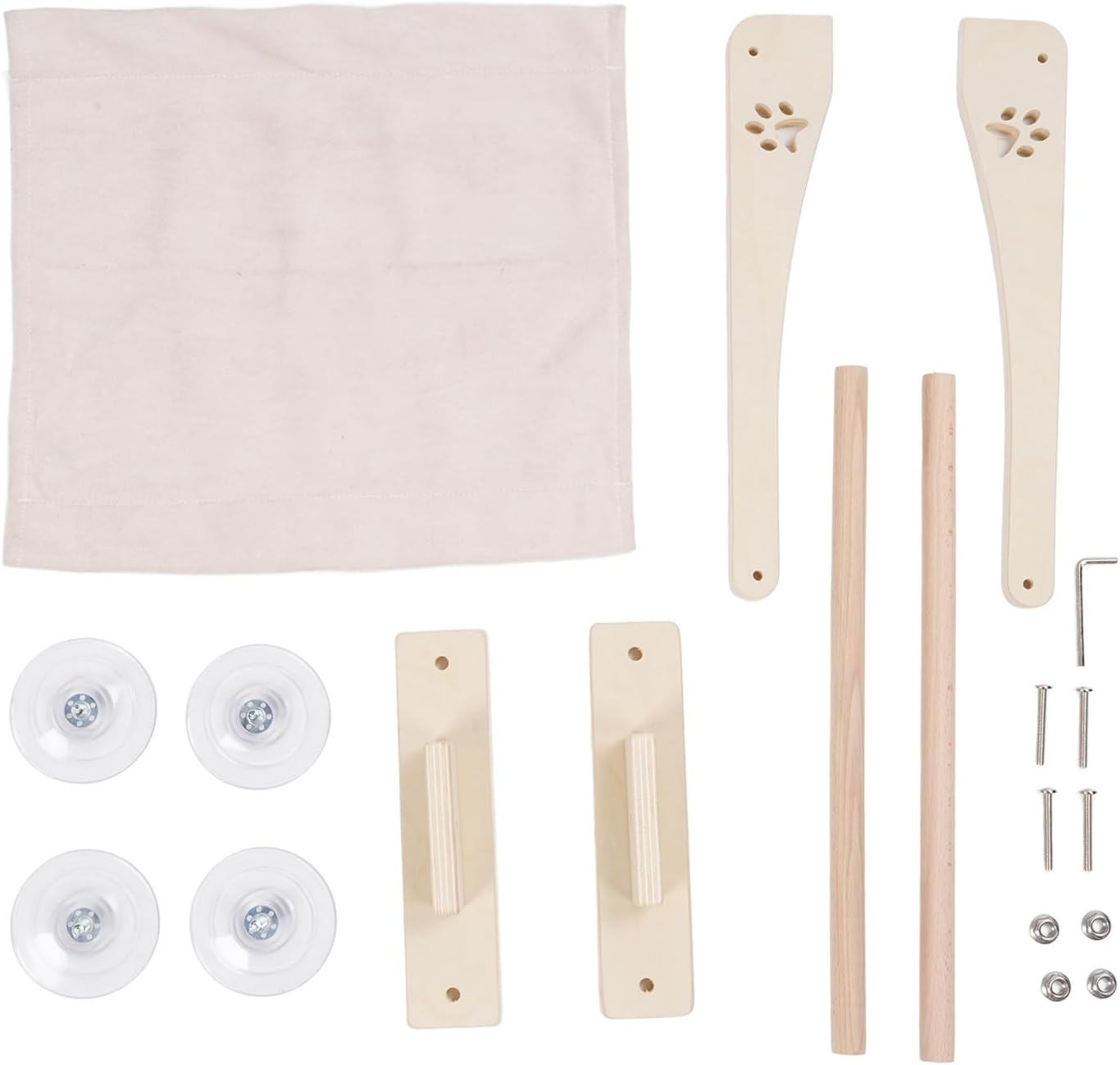 Wooden Sturdy CAT Window Perch for Sunlit Relaxation