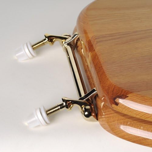 Designer Solid Round Toilet Seat in Oak
