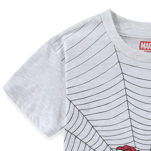 Image of Marvel Spider-Man Boys Short Sleeve T-Shirt and Shorts Set for Big Kids