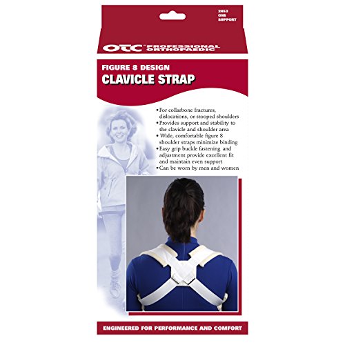 Otc Clavicle Strap, Adjustable Figure-8 Style, Shoulder Support, Medium #TOP3