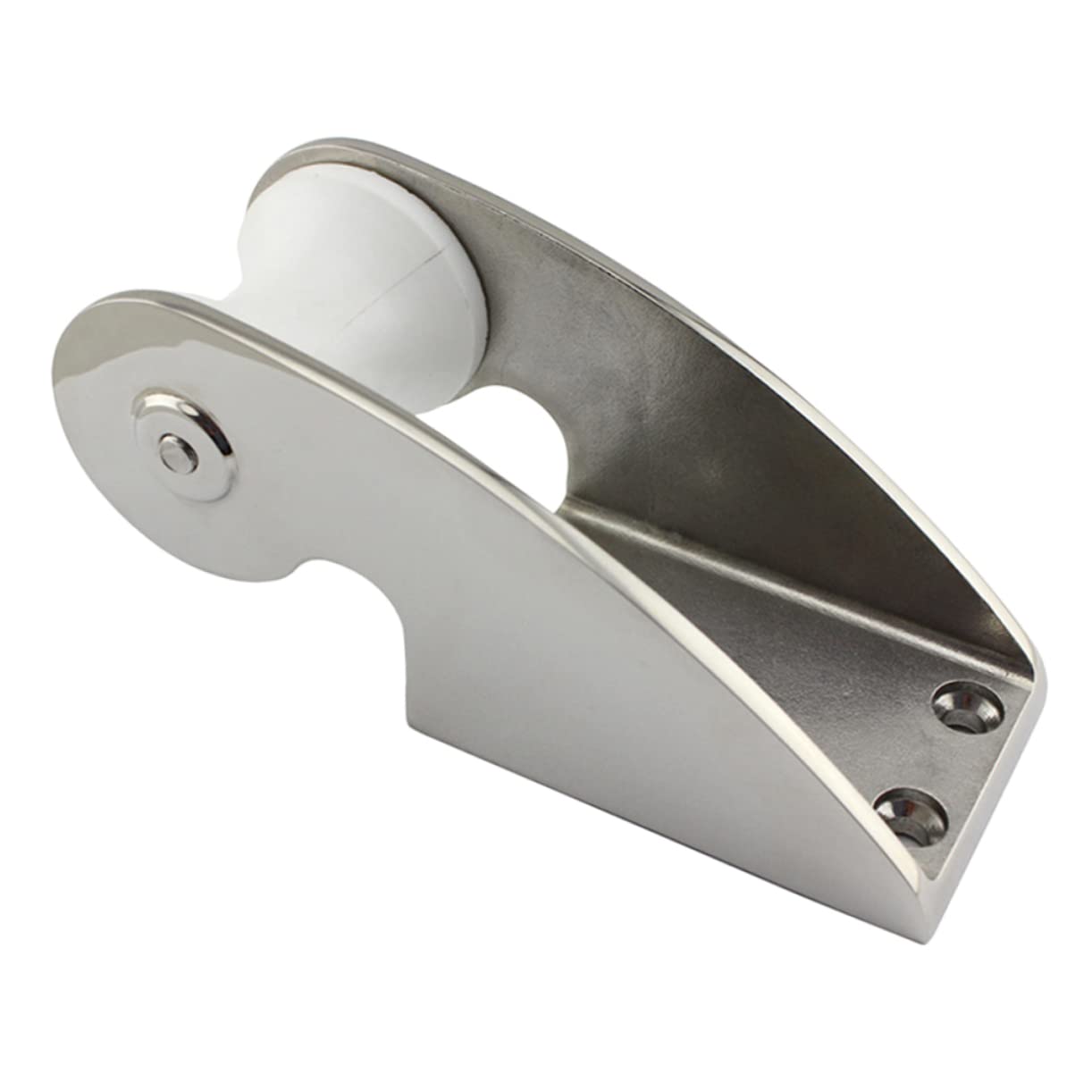 BESPORTBLE Guide-chaîne D'ancre De Proue en Acier Inoxydable 316, Rouleau en Nylon Dur, Support D'ancre 50x165 Mm, Accessoires D'amarrage Marin pour Bateaux Et Yachts