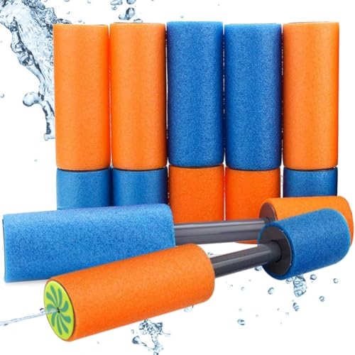 WFKKMEQ Pistola ad Acqua per Bambini, Pistola a Spruzzo ad Acqua in Schiuma, Pistolas a Spruzzo d'Acqua per L'Estate All'aperto, Bambini per Piscina e Spiaggia - 6 Pezzi