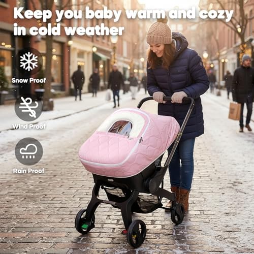 Winter Baby 카시트 커버, 핑크 — 사진 2