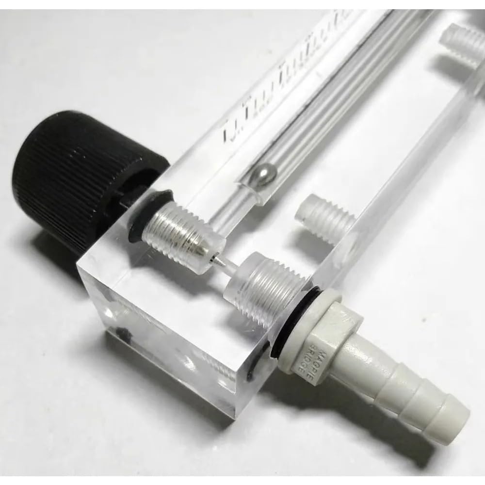 LZM-6T Mirco Air Flowmeter Rotameter Adjustbale Valve Pneumatic 6mm Hose Barb 10-60 ml/min 0.1-35 LPM for Choose(2-20LPM)