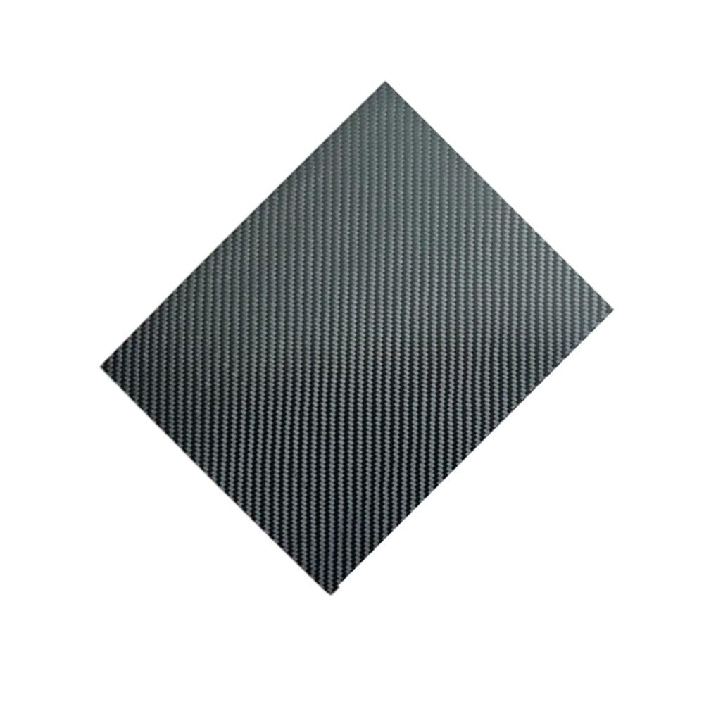 Arkusze z włókna węglowego, Arkusz z matowego włókna węglowego 3K o splocie diagonalnym 200 mm x 250 mm, czarny, grubość 0,5-5 mm(1.5mm)