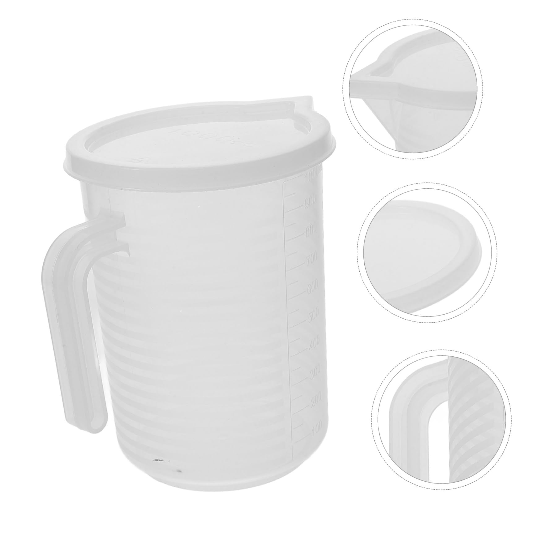 Cabilock 4 Piezas taza medidora vaso medidor Taza de medición jarra medidora graduada vasos medidores de liquidos tazas de espresso tazas medidoras jarra medidora de cafe Reutilizable