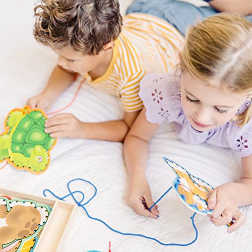 Melissa & Doug Lace and Trace Activity Set: Pets - 5 Wooden Panels and 5 Matching Laces - image 7