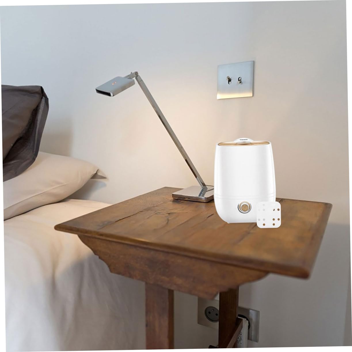 64 Almohadillas Minerales de Repuesto para Humidificador Blanco | Tela No Tejida, Absorción Mineral y Aroma, Uso en Hogar y Oficina, Mantenimiento Sencillo, 64 Piezas
