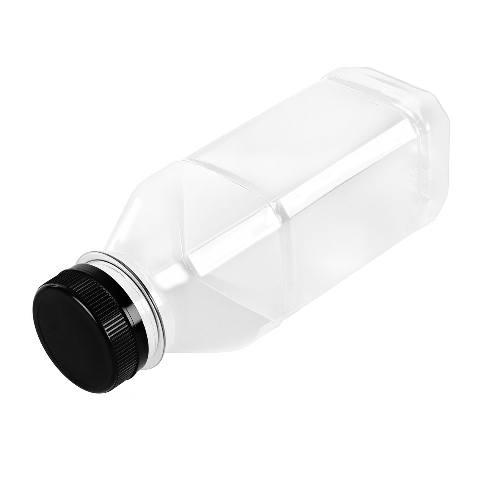 24 Bottiglie Trasparenti di Succo con Coperchio, 350 ml