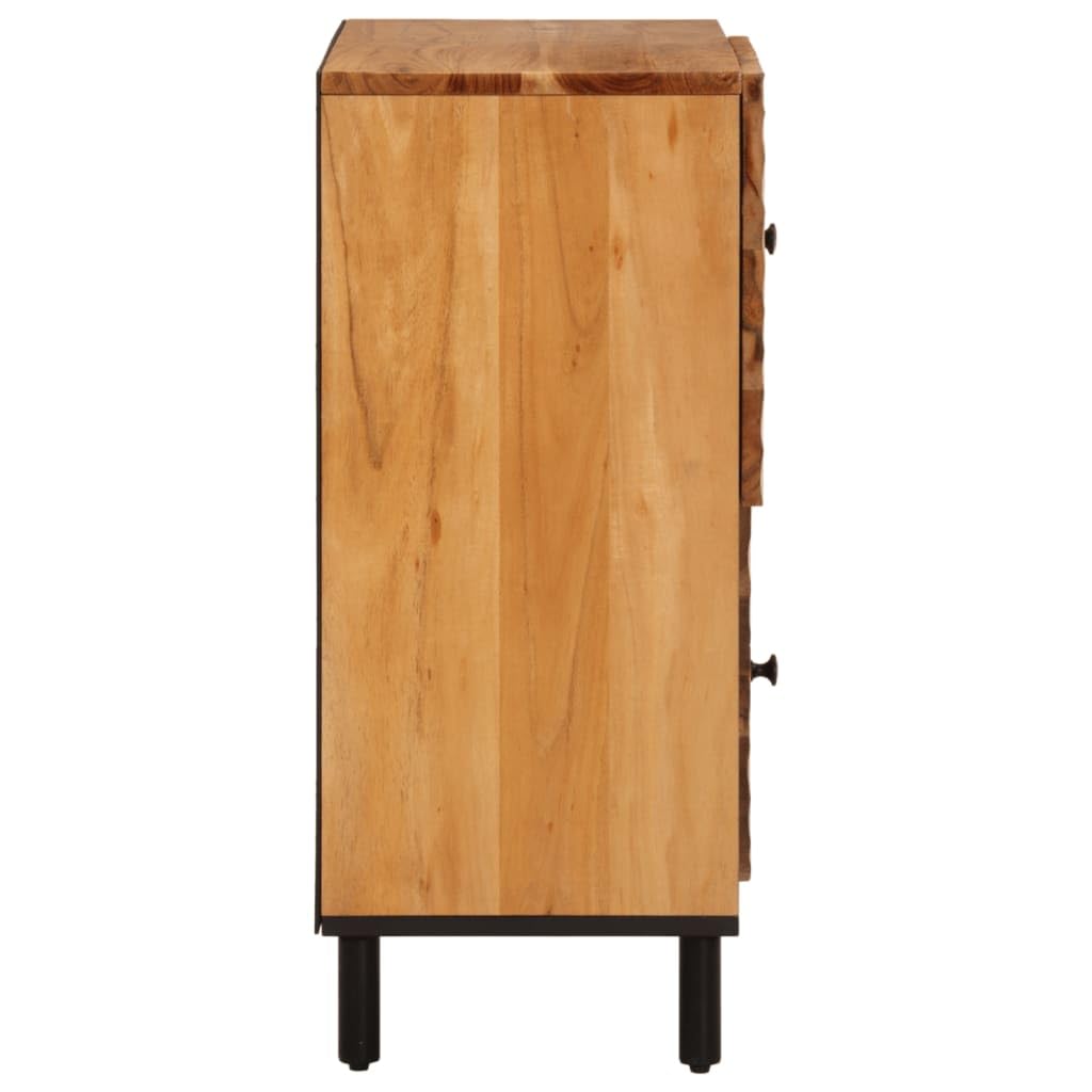 Armadietto in legno massiccio di acacia, 80 x 33 x 75 cm