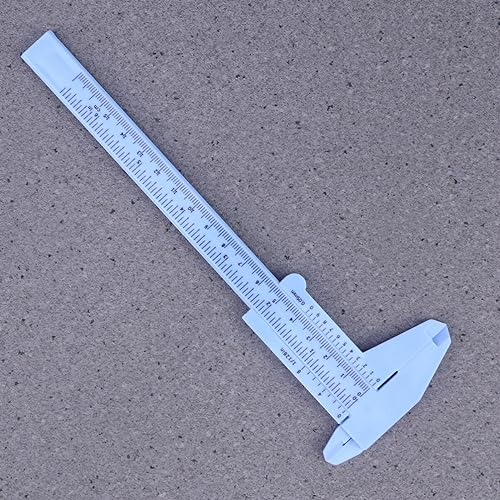 Calibrador plástico métrico pequeño 6 pulgadas miniatura 7