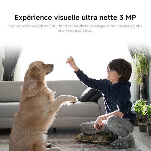 Caméra XIAOMI C301 2K pour éliminer les angles morts et protéger votre intérieur