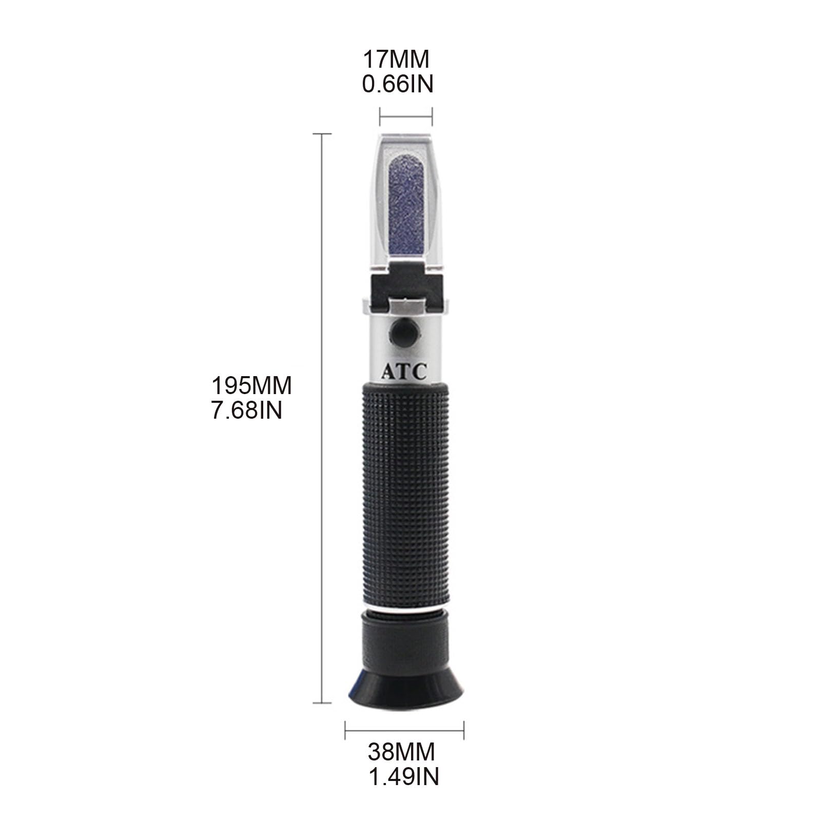 Medidor de concentración de sal de agua de mar, refractómetro de salinidad 0 a salinómetro 1.000-1.070 para acuario, refractómetro portátil de salinidad de mano