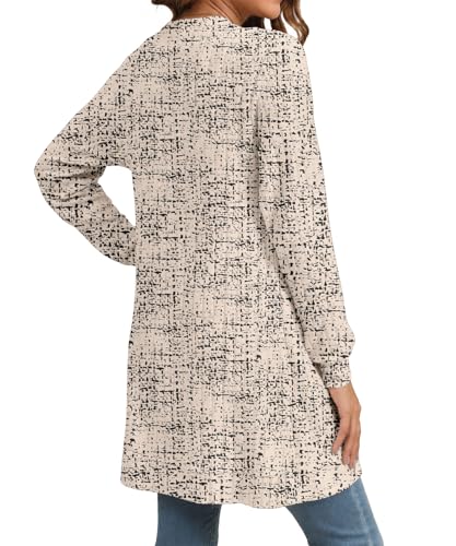 Image of YSYOKOW Cardigan Sweaters for Women Long Sleeve Open Front with Pockets | Long Cardigans for Women Lightweight Soft Casual Dressy Loose Fit Cardigan Sweater with Pockets for Work and Office