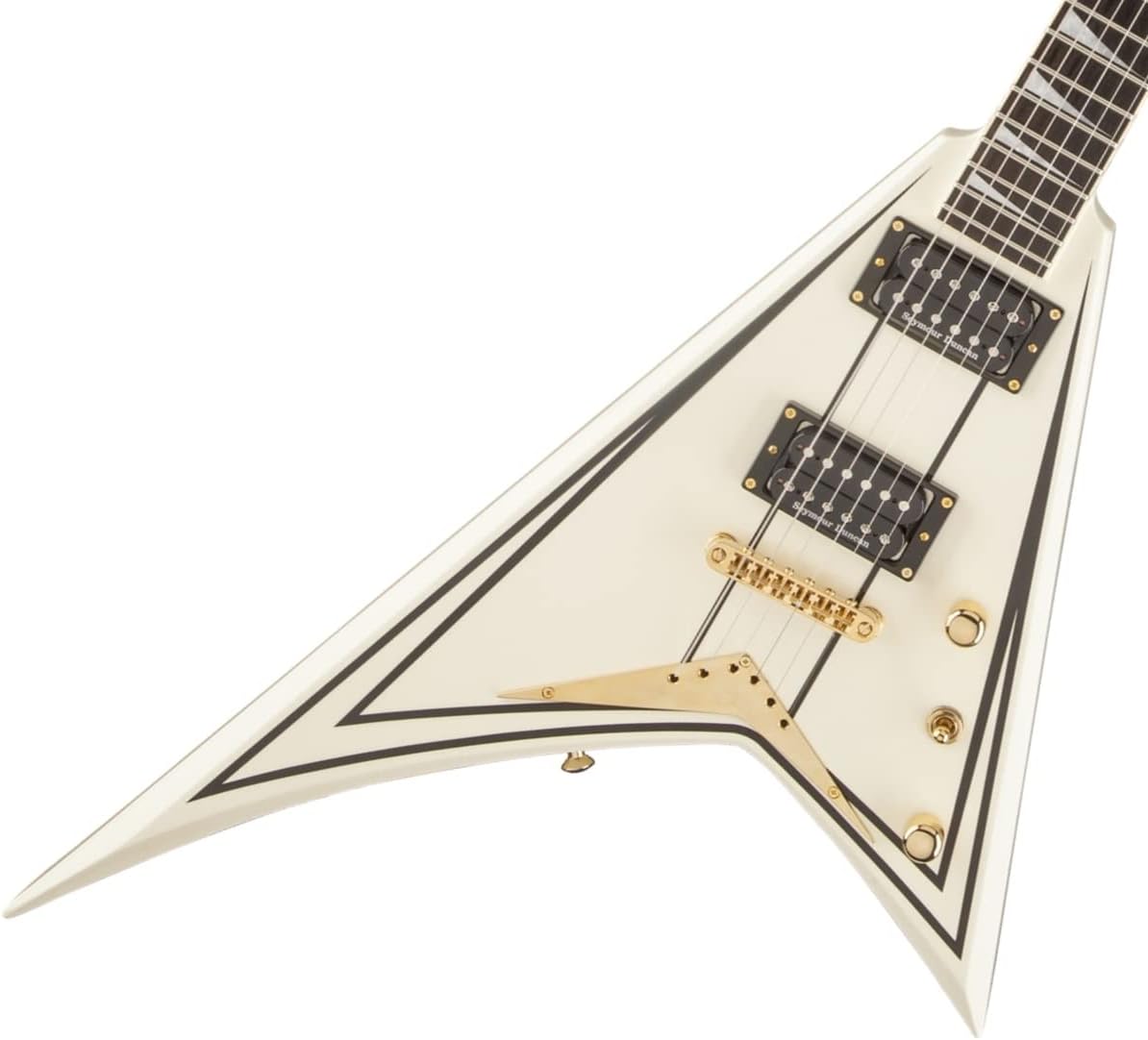 JACKSON RANDY RHOADS RRT 3 IVORY WITH BLACK PINSTRIPES Electric guitars Metal - modern