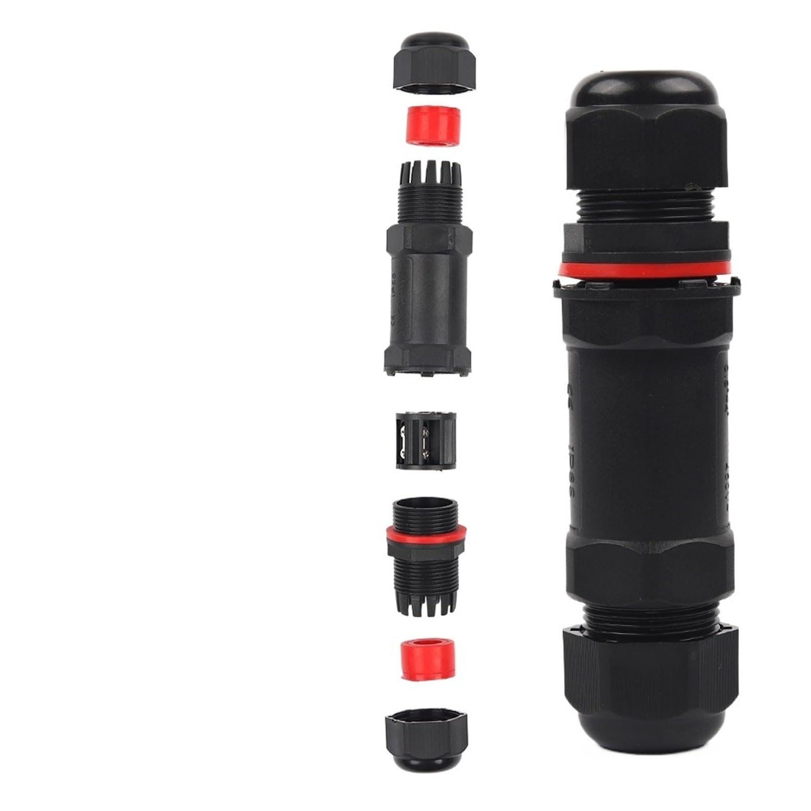 1Pcs M25 I-Type Outdoor Waterproof Connector 5Pin Sealed Electrical Terminal Adapter Quick Screw Terminal for 6-16mm Connection