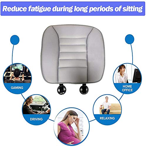 Big Ant Car Seat Cushion Pad Memory Foam Seat Cushion,Pain Relief Memory Foam Cushion Comfort Seat Protector for Car Office Home Use,Gray 1PC - Thumbnail 7