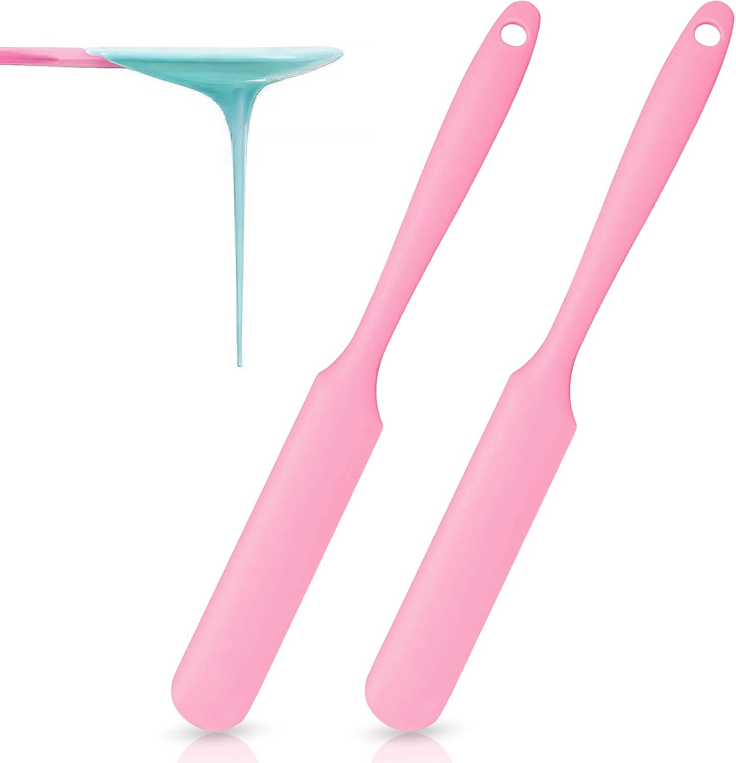 2 Pieces Nonstick Wax Spatulas Jar Spatulas Set, Hair Removal Waxing