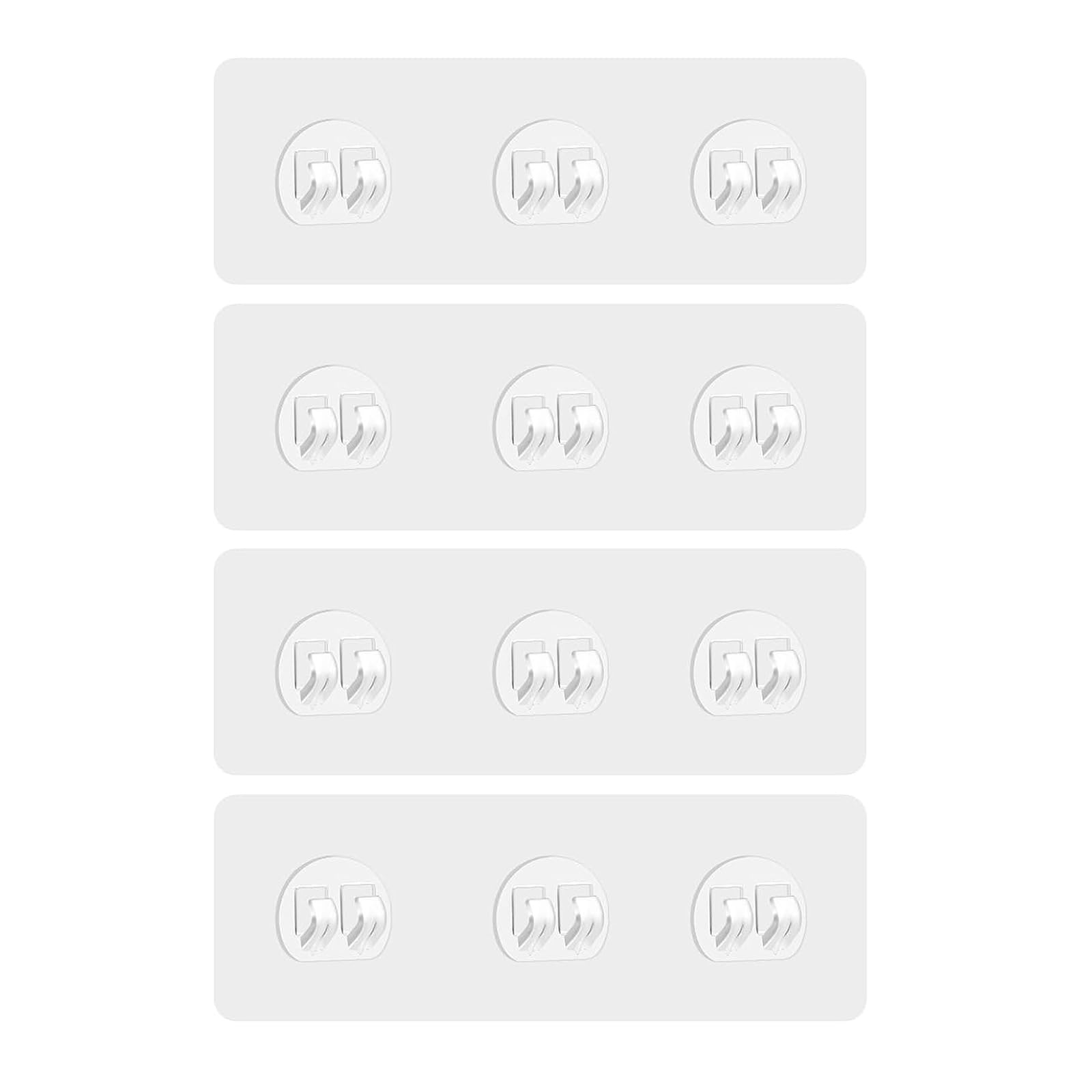 GETRIC 4 Pack Shower Caddy Adhesive Replacement Adhesive Shelves Hooks Caddy Shelves Rack Basket Organizer Shower Sticker Bathroom