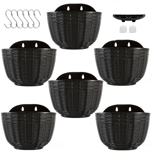 MoFarbe 21cm Hanging Planter Outdoor Pot: Wall Plant Hanging Flow...