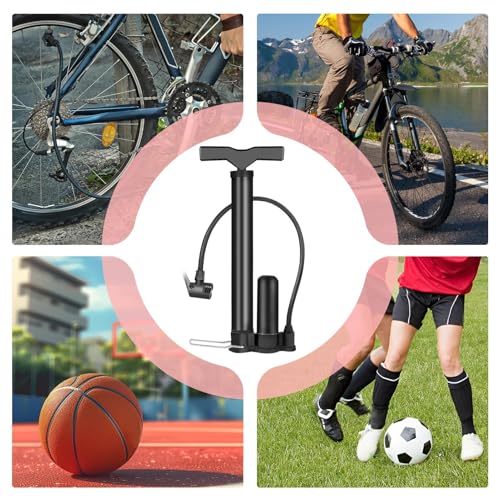 Bomba portátil para bicicleta kit de accesorios de ciclismo montaña carretera y bomba de bola 5
