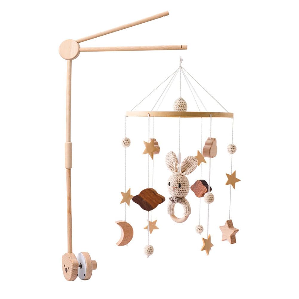 Woodland Baby Mobile for Crib - Baby Nursery Mobiles - Woodland Nursery Decor Theme - Gender Neutral Baby Stuff - Animals Forest Nursery Decor Baby Mobile - Wood Baby Stuff Type 6