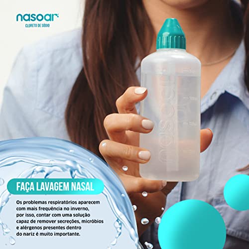 NASOAR DESCONGESTIONANTE NASAL 30 ENVELOPES DE 2,160G CADA + LAVADOR NASAL DE 240ML