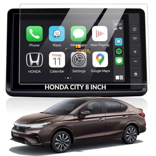Image of Screen Protector for Honda City 2023 Facelift - 8 Inch Infotainment Touch Screen Guard | Anti Scratch HD Clear | Car Dashboard Accessories [Not Tempered Glass]
