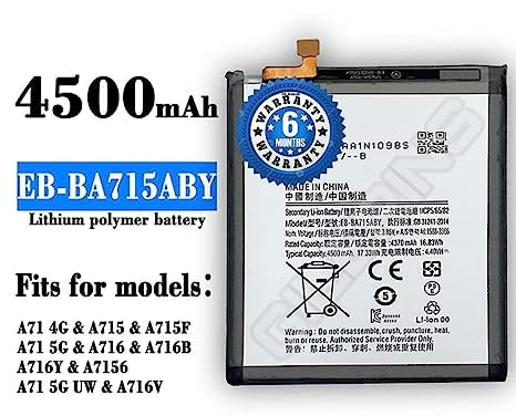 Image of Original EB-BA715ABY Battery for Samsung A71 / SM-A7160 Battery with 6 Month warrenty****(Original Battery 192)
