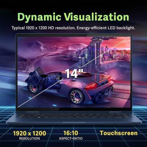 Image of Lenovo Chromebook Touchscreen Laptop 2-in-1 Tablet-14inch WUXGA