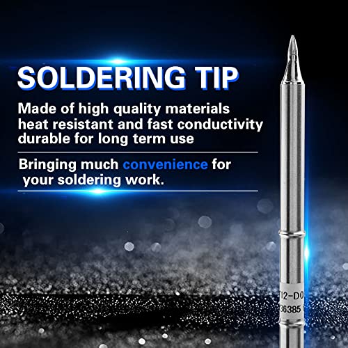 Image of T12 Soldering Iron Tips Oxygen Copper Replacement for FX-951 Rework Station Welding Tool Tip Set Kit