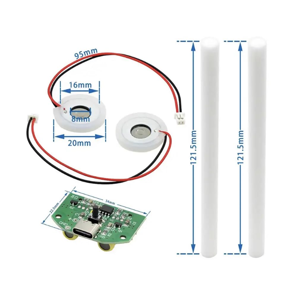 Module Humidificateur USB Brumisateur Silencieux - Carte Driver, Nébulisateur à Film Céramique