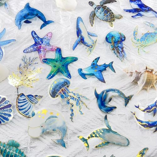 Image of 50Pcs Ocean Animal Stickers