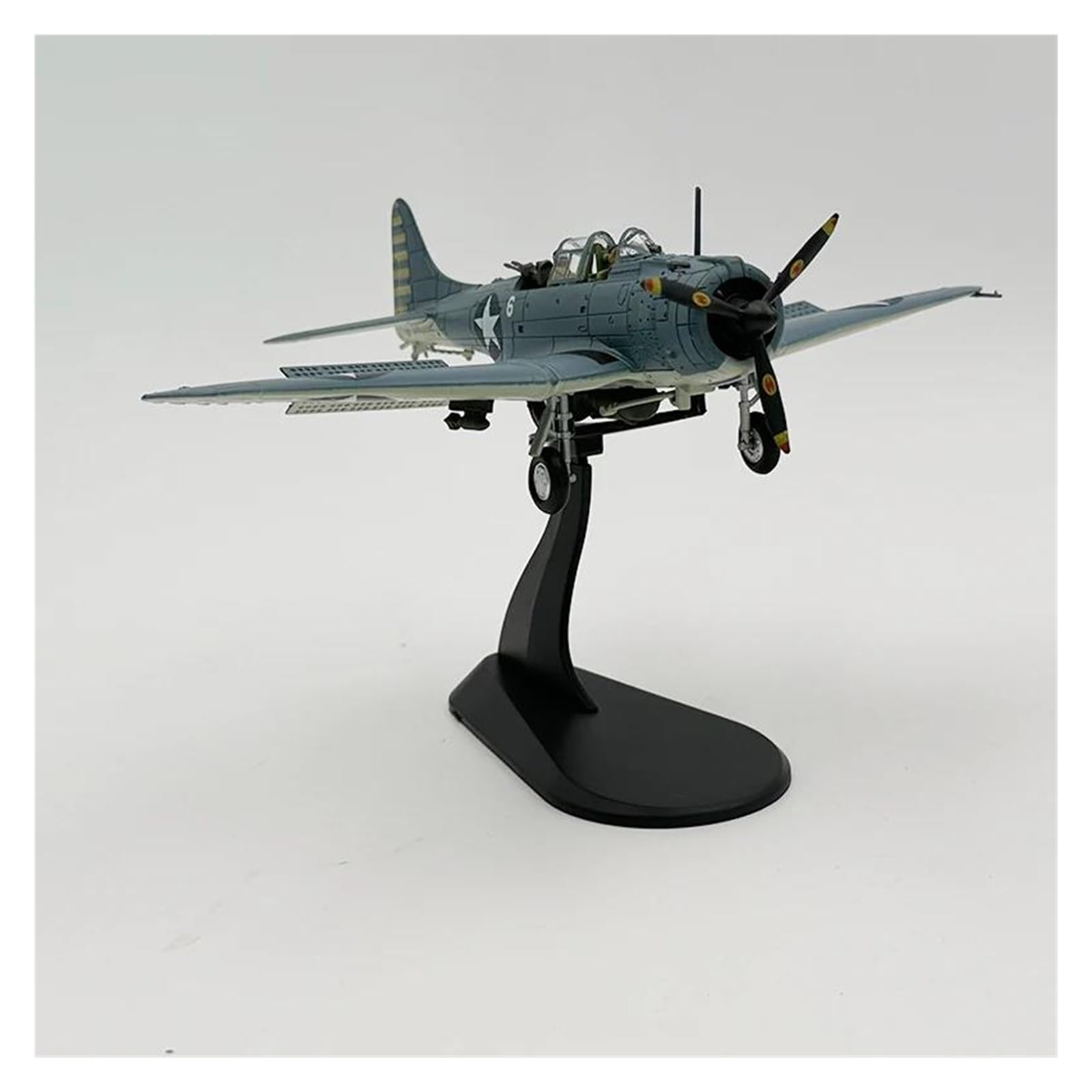 ZOUSANGDisplay Airplane 1:72 For World War II Midway Dauntless SBD SBD-3Bomber Fighter Aircraft Replica Model Military Aircraft for Gift