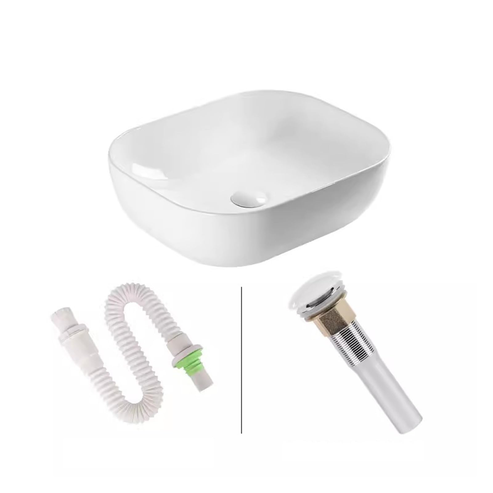 Aertsdfgt A Sink Bowl Nordic Ceramic Table Basin Simple Square Washbasin Bathroom Home Balcony Wash Rt