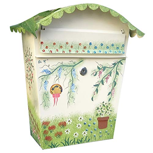 LXLA Briefkasten Ländlicher Abschließbarer Briefkasten für Draußen,...