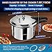 3.18 Quart Aluminum small Pressure Cooker, olla de presion,All Stovetops Induction Compatible Thickened mini Pressure Cooker with Spring ollas de presión para cocinar 3+qt