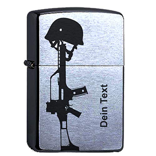 elbedruck G36 Gewehr Gravur Dein Text Sturmgewehr Bundeswehr Lasergravur Compatible with Zippo personalisiert Wunschtext Militär Cover